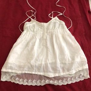 Cute flowy tie back tank top